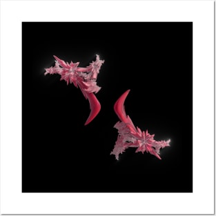 Pink Fractal Posters and Art